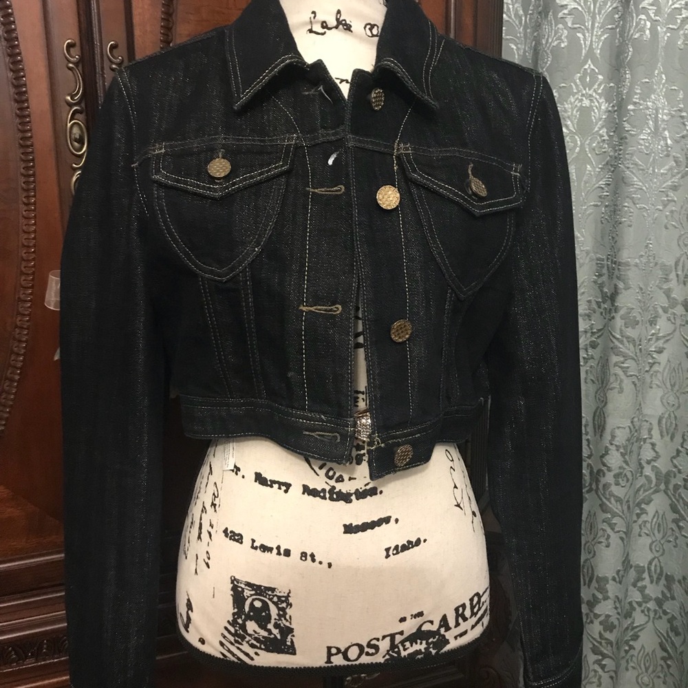 2b Bebe Dennin jacket shining size large